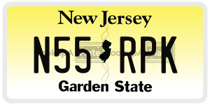 N55RPK license plate in New Jersey