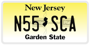 N55SCA license plate in New Jersey