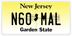 N60MAL license plate in New Jersey