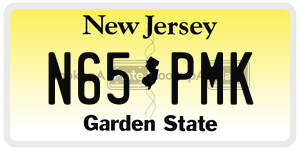 N65PMK license plate in New Jersey