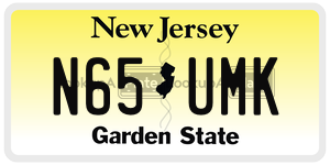 N65UMK license plate in New Jersey