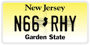 N66RHY license plate in New Jersey