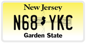 N68YKC  license plate in NJ