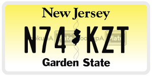 N74KZT  license plate in NJ