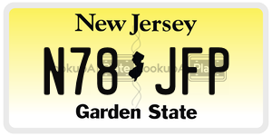 N78JFP license plate in New Jersey