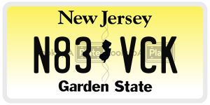 N83VCK  license plate in NJ