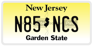 N85NCS license plate in New Jersey