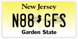 N88GFS license plate in New Jersey