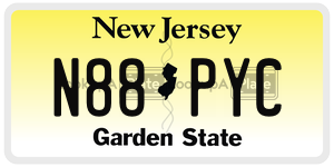 N88PYC  license plate in NJ