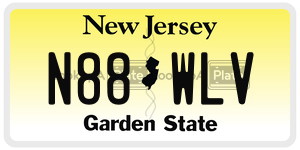 N88WLV  license plate in NJ