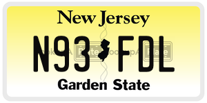 N93FDL  license plate in NJ