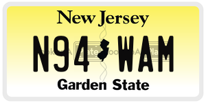 N94WAM  license plate in NJ