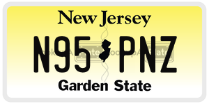N95PNZ  license plate in NJ