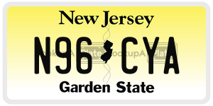 N96CYA  license plate in NJ