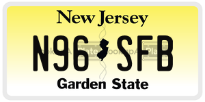 N96SFB  license plate in NJ