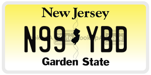 N99YBD  license plate in NJ