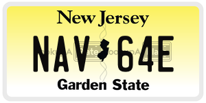 NAV64E  license plate in NJ