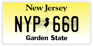 NYP660 license plate in New Jersey