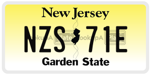 NZS71E  license plate in NJ