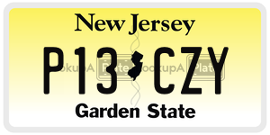 P13CZY  license plate in NJ
