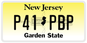 P41PBP license plate in New Jersey