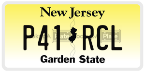 P41RCL  license plate in NJ