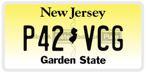 P42VCG  license plate in NJ