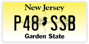 P48SSB license plate in New Jersey
