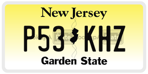 P53KHZ license plate in New Jersey