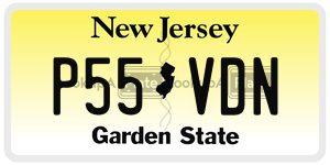 P55VDN license plate in New Jersey