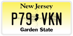 P79VKN  license plate in NJ