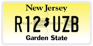 R12UZB  license plate in NJ