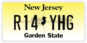 R14YHG  license plate in NJ