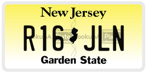 R16JLN  license plate in NJ