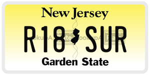 R18SUR  license plate in NJ