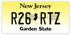 R26RTZ license plate in New Jersey