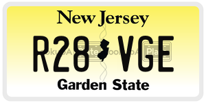 R28VGE  license plate in NJ