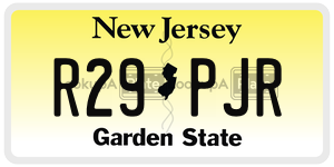 R29PJR license plate in New Jersey