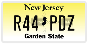 R44PDZ license plate in New Jersey