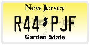 R44PJF  license plate in NJ