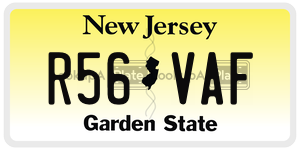 R56VAF  license plate in NJ
