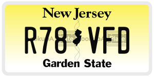 R78VFD  license plate in NJ