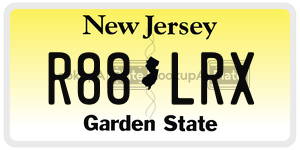 R88LRX license plate in New Jersey