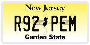 R92PEM  license plate in NJ