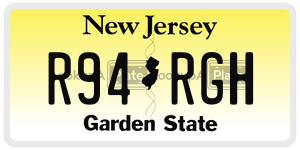 R94RGH license plate in New Jersey