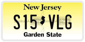 S15VLG license plate in New Jersey