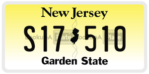 S17510  license plate in NJ