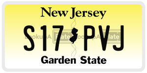 S17PVJ  license plate in NJ