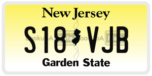 S18VJB license plate in New Jersey