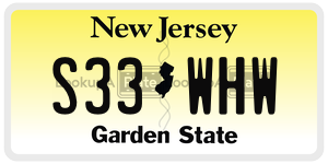 S33WHW  license plate in NJ